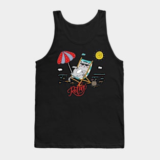 Relax Funny Cat Tank Top